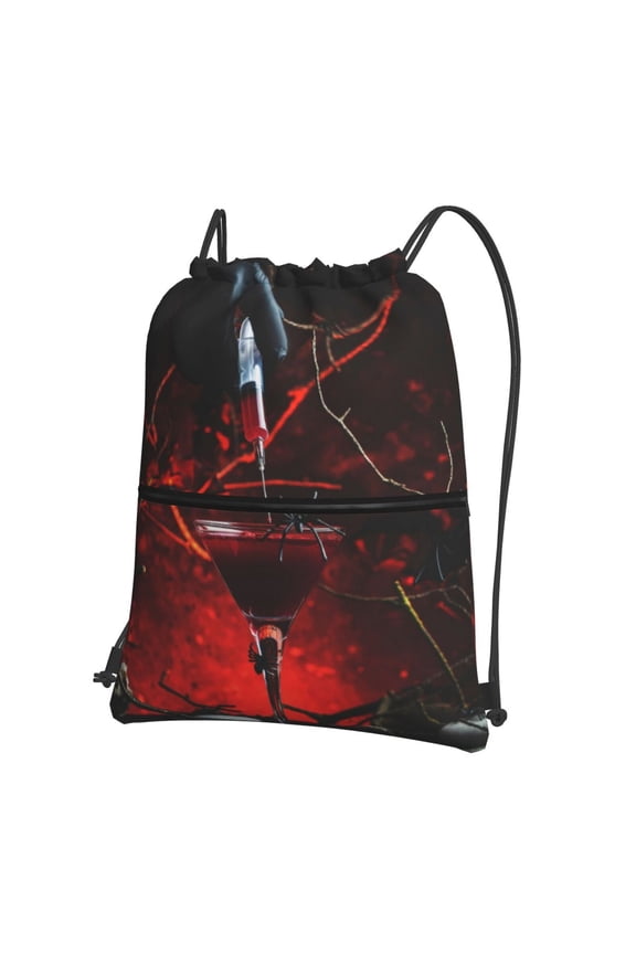 Halloween Vampire Party for Drawstring Bags,Pull String Backpack Bags,String Bag Sackpack