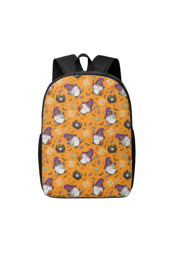 Halloween Witches Gnome print Travel Backpack, Large Computer Backpack for Men Women, College School Rucksack Book Bag