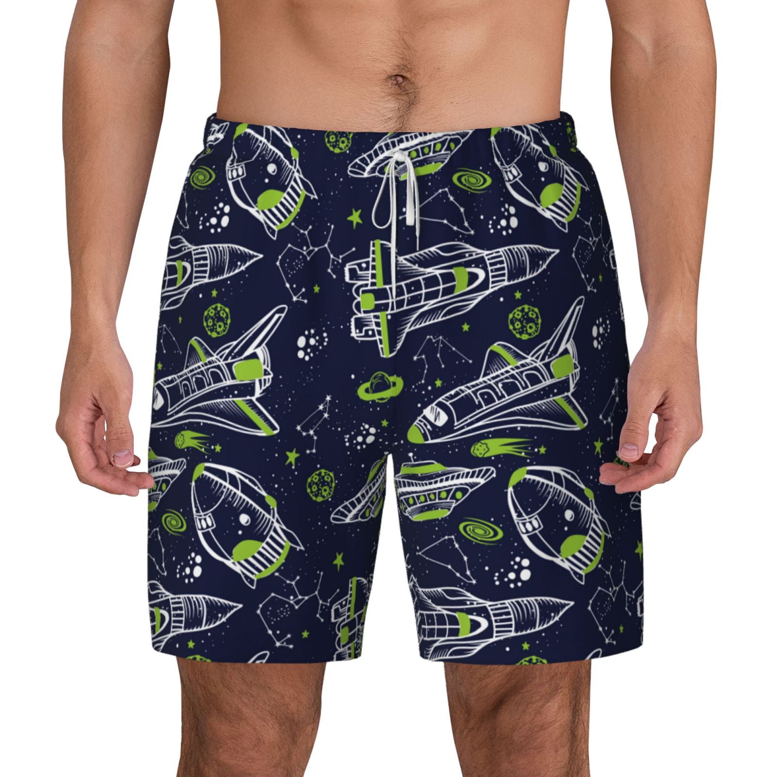 APTRO Men's Quick Dry Swim Trunks With Drawstring Waist, Mesh Lining