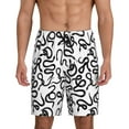 thumbnail image 1 of Xecao Hand Drawn Snake Print Men's Sleepwear Shorts Pajama Bottom Lounge Short nightwear with Convenient Pockets for Relaxed Home Wear-3X-Large, 1 of 6