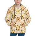 thumbnail image 1 of Xecao Hand Drawn Snake Print Youth Hoodie Sweatshirt,Boys Hoodies,Essentials Hoodie-X-Large, 1 of 6