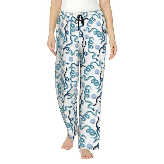 Xecao Hand Drawn Snake Women's Straight Lounge Pajama Pants: The Epitome of Relaxed Sleepwear