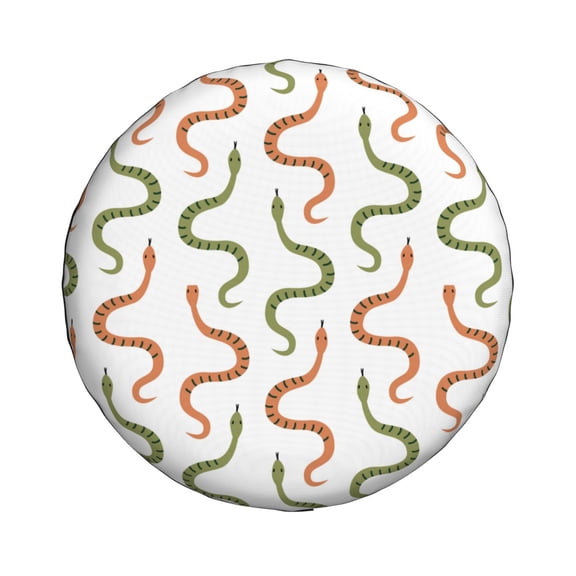 Xecao Hand Drawn Snake for Tire Covers: Waterproof, dust-proof, and universally fitting for trailers, SUVs
