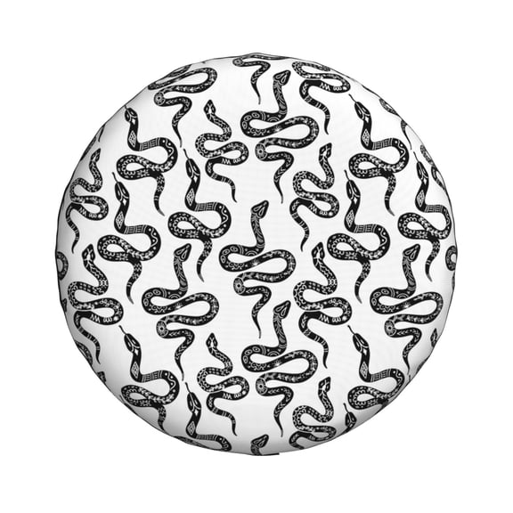 Xecao Hand Drawn Snake for Tire Covers: Waterproof, dust-proof, and universally fitting for trailers, SUVs