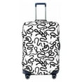 thumbnail image 1 of Xecao Hand Drawn Snake print Elastic Luggage Cover, with double-sided print , is perfect for travel, business, and daily use, 1 of 9