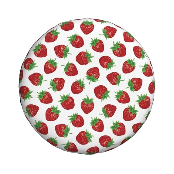 Xecao Hand Drawn Strawberry for Tire Covers: Waterproof, dust-proof, and universally fitting for trailers, SUVs