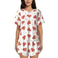 thumbnail image 1 of Xecao Hand Drawn Strawberry print Swimsuit for women, Summer-ready, sporty style.Quick-dry fabric. Many sizes & colors., 1 of 9
