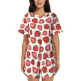 thumbnail image 1 of Xecao Hand Drawn Strawberry print Swimsuit for women, Summer-ready, sporty style.Quick-dry fabric. Many sizes & colors., 1 of 9