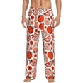 thumbnail image 1 of Xecao Hand Drawn Tomatoes Men's Straight Lounge Pajama Pants: The Ultimate in Comfortable Sleepwear, 1 of 9