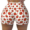 thumbnail image 1 of Xecao Hand Drawn Tomatoes Print Workout Shorts for Women Soft Smooth Gym Yoga Scrunch Active Tennis Workout Running Shorts, 1 of 9