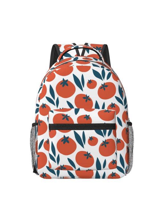 Hand Drawn Tomatoes Travel Backpack: A spacious, stylish computer backpack ideal for men and women, perfect for college, school, or daily travels
