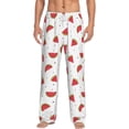 thumbnail image 1 of Xecao Hand Drawn Watermelon Men's Straight Lounge Pajama Pants: The Ultimate in Comfortable Sleepwear, 1 of 9