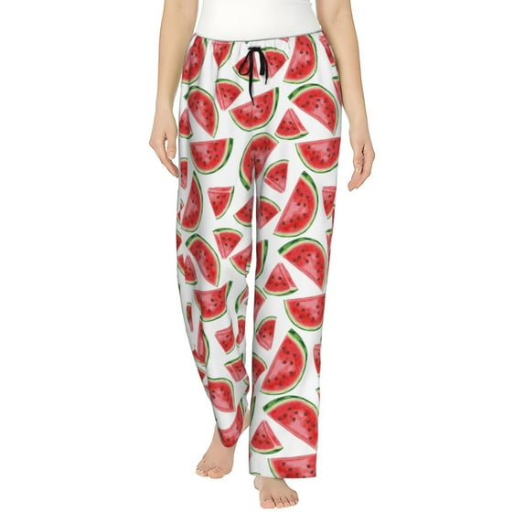 Xecao Hand Drawn Watermelon Women's Straight Lounge Pajama Pants: The Epitome of Relaxed Sleepwear