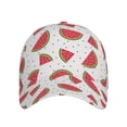 thumbnail image 1 of Xecao Hand Drawn Watermelon for Baseball Cap: Unisex, crafted from classic polyester twill fabric, featuring a soft unconstructed design, 1 of 9