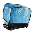 thumbnail image 1 of Xecao Hanging Orchids Floral Blue Print 2 Slice Toaster Cover with Pockets, Small Appliance Cover, Dust and Fingerprint Protection, Machine Washable, 1 of 7