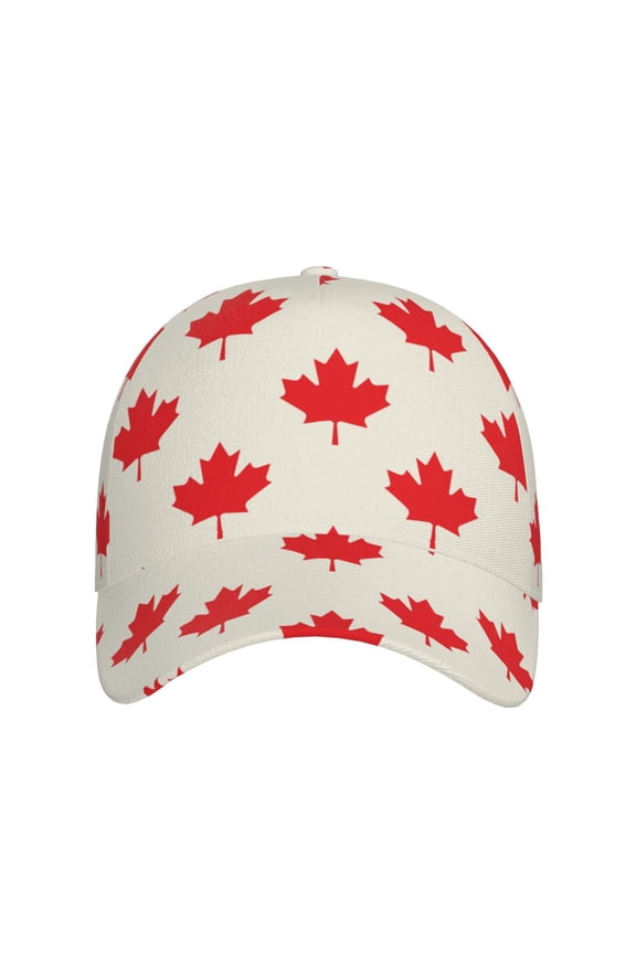 Happy Canada Day for Baseball Cap: Unisex, crafted from classic polyester twill fabric, featuring a soft unconstructed design