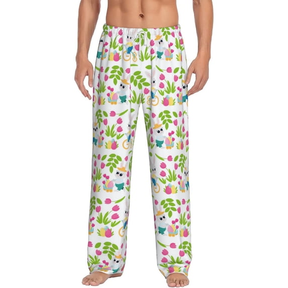 Xecao Happy Easter Men's Straight Lounge Pajama Pants: The Ultimate in Comfortable Sleepwear
