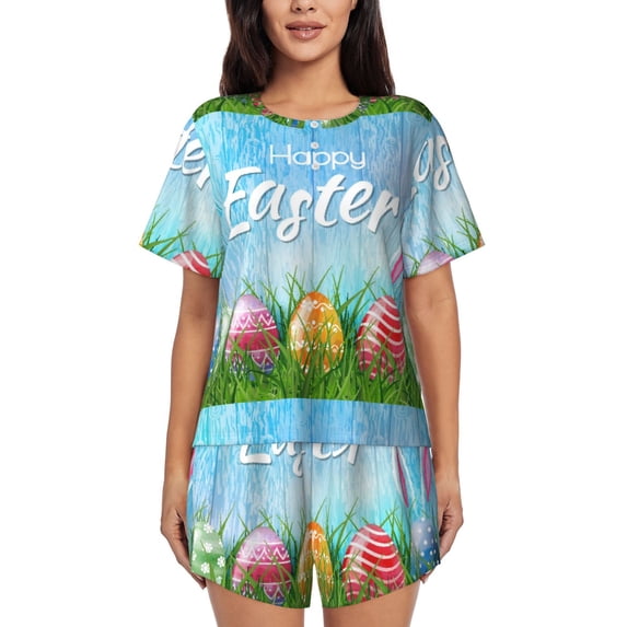 Xecao Happy Easter print Swimsuit for women, Summer-ready, sporty style.Quick-dry fabric. Many sizes & colors.