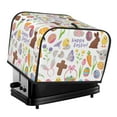 thumbnail image 1 of Xecao Happy Easter1 Print 4 Slice Toaster Cover with Pockets, Small Appliance Cover, Dust and Fingerprint Protection, Machine Washable, 1 of 7