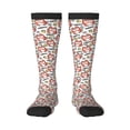 thumbnail image 1 of Xecao Happy Foxy Faces Print Compression Socks for Both Men And Women for Running, Travel, Flight, Nurse, 1 of 1