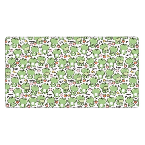 Xecao Happy Frogs for Waterproof Mouse Pad - Extended Contour Mouse Mat, Large Gaming Mousepad Laptop Keyboard Mat with Non-Slip Rubber Base