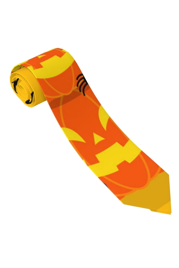 Happy Halloween1 Print Tie For Men Necktie Woven Jacquard Neck Ties,Classic Men's Tie