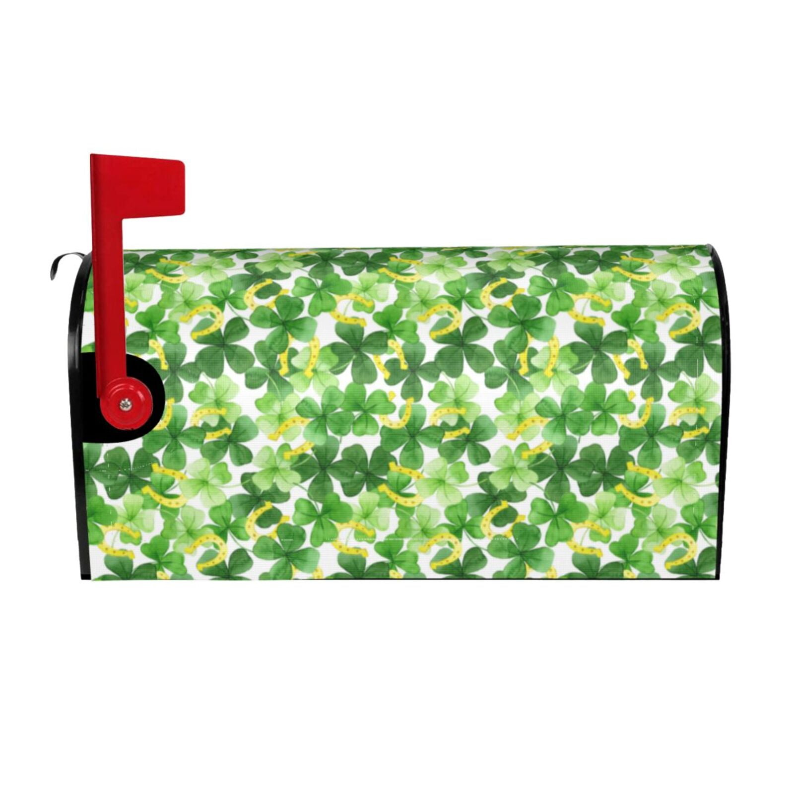 Xecao Happy St. Patrick's Day for Mailbox Cover with Magnetic Strips, Waterproof and Sunscreen, Adds a Decorative Touch to Your Garden Yard-21x18 in