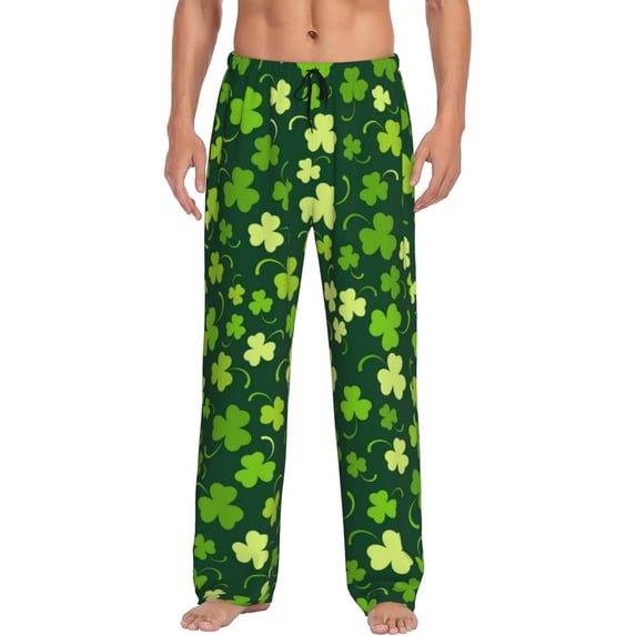 Xecao Happy St. Patrick's day Men's Straight Lounge Pajama Pants: The Ultimate in Comfortable Sleepwear