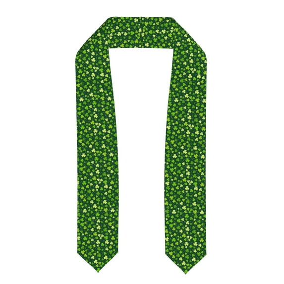 Xecao Happy St. Patrick's day Print Graduation Shawl Stole Honor Stole Adult 72" Academic Commencements
