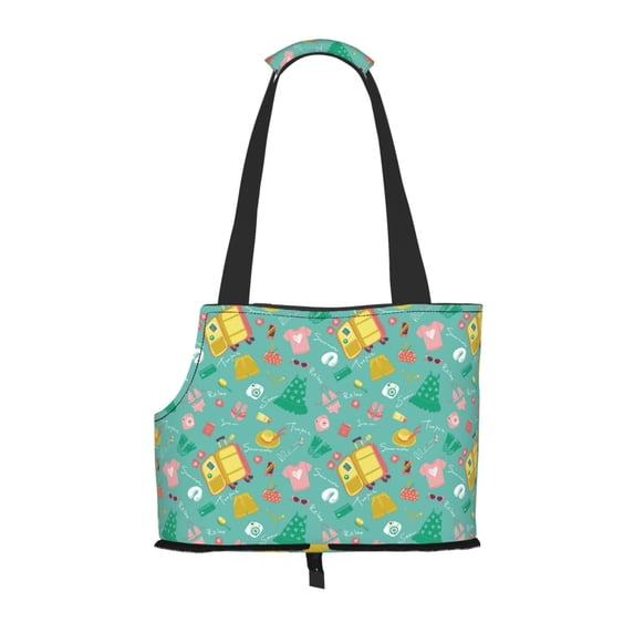 Xecao Happy Summer for Cat Carrier Small Dog Handbag: The Ideal Travel Companion for Your Pet