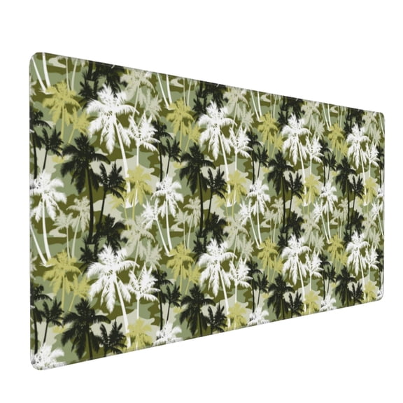 Xecao Hawaii Palms Print Large Mouse Pad, 16x35.5in Mousepad, Professional Non-Slip Rubber Base Big Mouse Pad, Mouse Pad for Gaming & Office Full Desk Mouse Pad