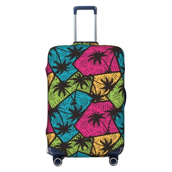 Xecao Hawaii Palms print Elastic Luggage Cover, with double-sided print , is perfect for travel, business, and daily use