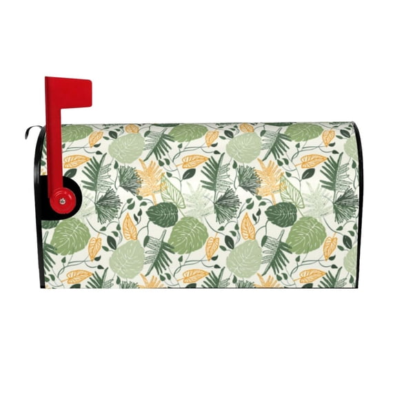 Xecao Hawaiian Style for Mailbox Cover with Magnetic Strips, Waterproof and Sunscreen, Adds a Decorative Touch to Your Garden Yard.