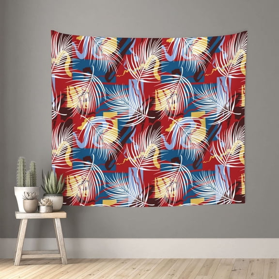 Xecao Hawaiian Style patten Tapestry 60x51 Inches Wall Hanging Poster Tapestry for Living Room Bedroom Home Decor