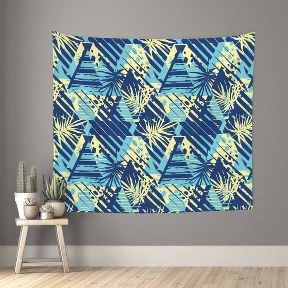 Xecao Hawaiian Style patten Tapestry 60x51 Inches Wall Hanging Poster Tapestry for Living Room Bedroom Home Decor
