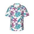 thumbnail image 1 of Xecao Hawaiian Style print Hawaiian shirt - a stylish short-sleeve button-down for men, perfect for casual beach and tropical outings., 1 of 9