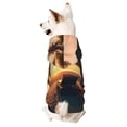 thumbnail image 1 of Xecao Hawaiian Sunset Beach Pattern Sweatshirts Winter Pet Dog Hoodie Puppy Coat Dog Sweaters Dog Clothes with Hat Dog Clothes Costume Outfit,Small Pets Wear-Small, 1 of 7