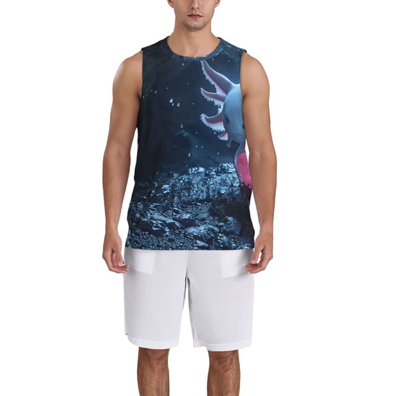 Xecao Heart Axolotl print basketball shirt for both men and women, a unisex basketball jersey perfect for theme parties-XX-Large