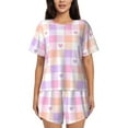 thumbnail image 1 of Xecao Heart Buffalo Plaid print Swimsuit for women, Summer-ready, sporty style.Quick-dry fabric. Many sizes & colors., 1 of 1