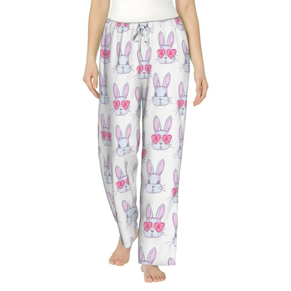 Xecao Heart Rabbit Women's Straight Lounge Pajama Pants: The Epitome of Relaxed Sleepwear
