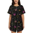 thumbnail image 1 of Xecao Heart and Stars print Swimsuit for women, Summer-ready, sporty style.Quick-dry fabric. Many sizes & colors., 1 of 9