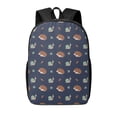 thumbnail image 1 of Xecao Hedgehog And Snail print Travel Backpack, Large Computer Backpack for Men Women, College School Rucksack Book Bag, 1 of 5