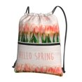 thumbnail image 1 of Xecao Hello Spring for Drawstring Bags,Pull String Backpack Bags,String Bag Sackpack, 1 of 6
