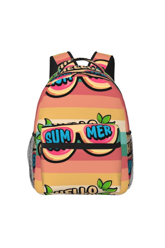 Hello Summer Backpack, a stylish and functional choice for both men and women, is the perfect basic bookbag for college, work, or travel