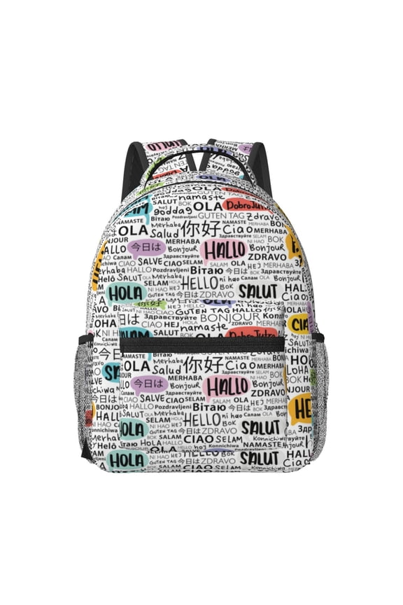 Hello Travel Backpack: A spacious, stylish computer backpack ideal for men and women, perfect for college, school, or daily travels