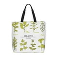 thumbnail image 1 of Xecao Herbs and Spices for Tote Bag: spacious with inner pockets, ideal for work, shopping, or travel., 1 of 9