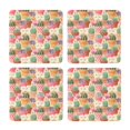 thumbnail image 1 of Xecao High Detail Succulent for MDF Cork Coaster 4 Pcs,Drink Coasters,Suit for House Warming Gifts New Home ,Coffee Table Decor-Square, 1 of 7