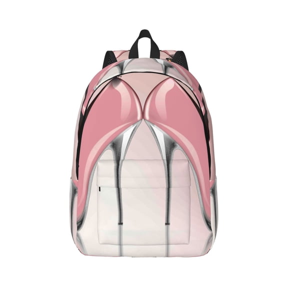 Xecao High Heel Shoes Butterfly for Canvas College Laptop Backpack, Durable Rucksack Travel Notebook Bag School Backpack Book Bag for Men Women