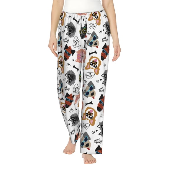 Xecao Hip Hop Dog Women's Straight Lounge Pajama Pants: The Epitome of Relaxed Sleepwear