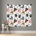 thumbnail image 1 of Xecao Hip Hop Dog patten Tapestry 60x51 Inches Wall Hanging Poster Tapestry for Living Room Bedroom Home Decor, 1 of 6